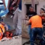 Atrapan a un ladron de Bicitaxi en Güira de Melena (Cuba) fue golpeado con saña por residentes locales