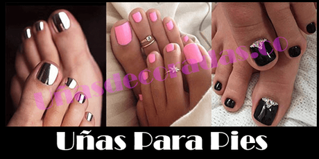 uñas para pies decoradas