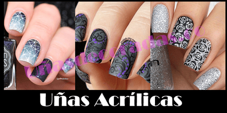 Uñas acrilicas decoradas