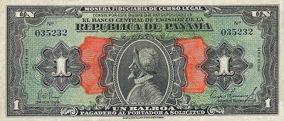 Papel moneda de Panamá