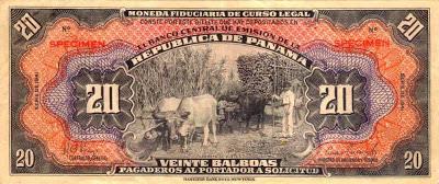 Papel moneda de Panamá