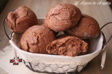 bollos de cacao y naranja