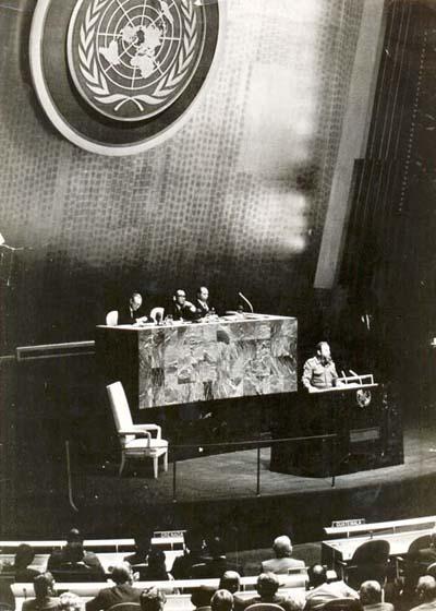 Fidel en la ONU (1960)