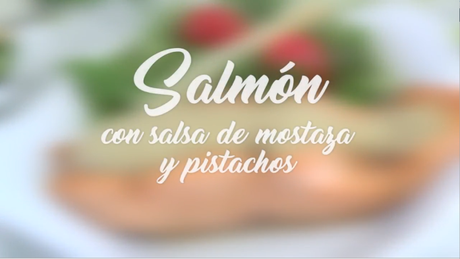 MASMUSCULO CHEF: SALMÓN CON SALSA DE MOSTAZA Y PISTACHOS