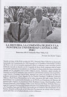 LA ÚLTIMA ENTREVISTA AL P. ARMANDO NIETO por Juan San Martín, Revista TIEMPOS, nº12, 2017