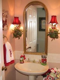 20 Hermosas ideas de cómo decorar un baño en navidad