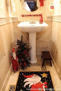 20 Hermosas ideas de cómo decorar un baño en navidad