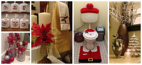 20 Hermosas ideas de cómo decorar un baño en navidad