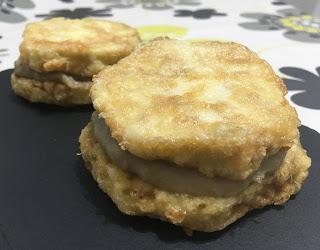 Berenjenas rellenas de plátano