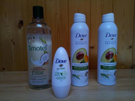 Productos Unilever: Dove y Timotei