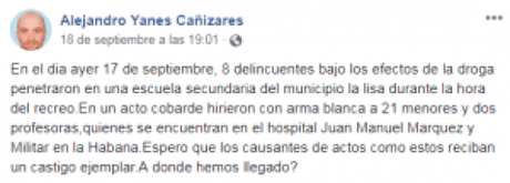 Ultima Hora: Testigo de apuñalamiento masivo desmiente nota del régimen “en verdad son 23 heridos”