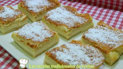 Receta fácil de pastel o tarta mágica o inteligente