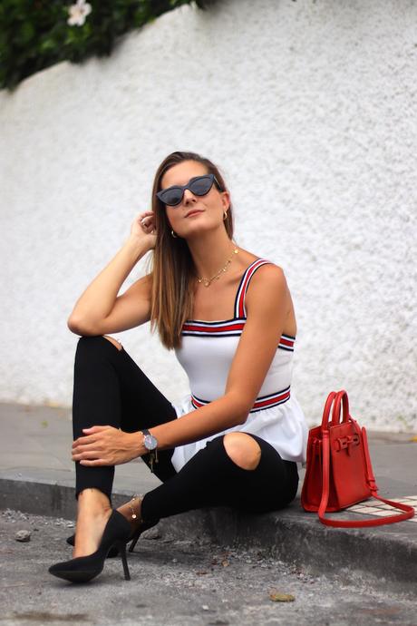 Sporty peplum