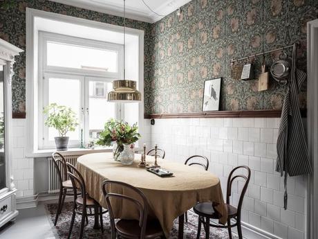 Papel pintado papel de pared cocinas suecas cocinas nórdicas   