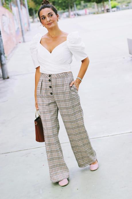 Pantalones de cuadros+top Pantalones de cuadros+top