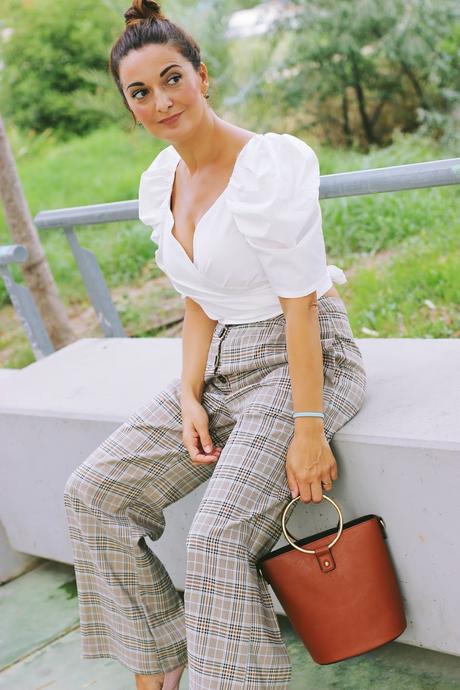 Pantalones de cuadros+top Pantalones de cuadros+top