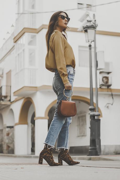 MUSTAR SHIRT + LEOPARD BOOTIES