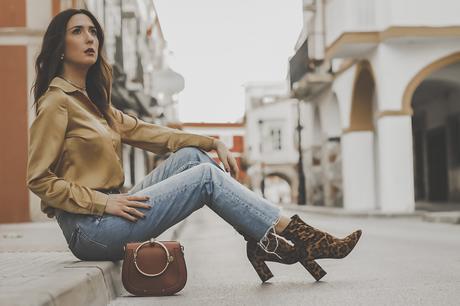 MUSTAR SHIRT + LEOPARD BOOTIES