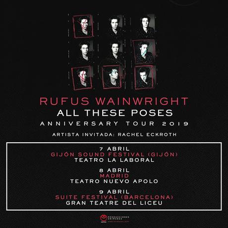 Rufus Wainwright actuará con banda en Gijón, Madrid y Barcelona Rufus Wainwright actuará con banda en Gijón, Madrid y Barcelona