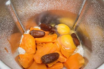 Galletas de boniato, coco y dátiles en Thermomix