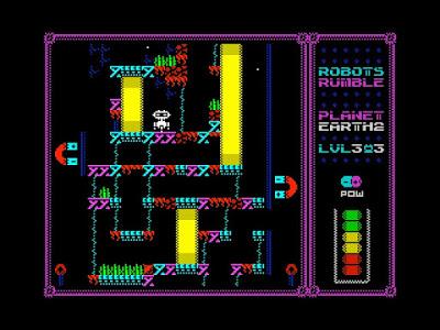 Prueba ROBOTS RUMBLE para ZX Spectrum; alma arcade para un juego muy original