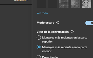 Conoce y usa el nuevo modo nocturno para tu correo Outlook web