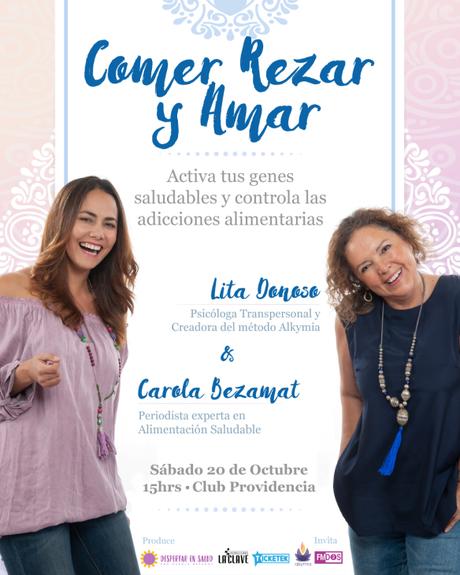 Seminario Comer, Rezar y Amar se realizará el próximo 20 de Octubre