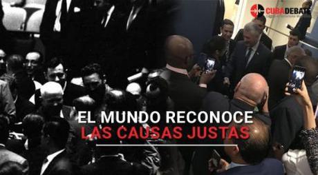 Fidel volvió a la Asamblea General
