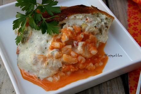 Verduras con muselina de ajo