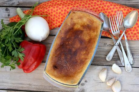 Verduras con muselina de ajo