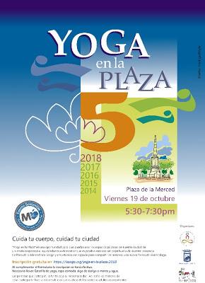 V edición YOGA EN LA PLAZA.  Por un uso responsable de los espacios públicos