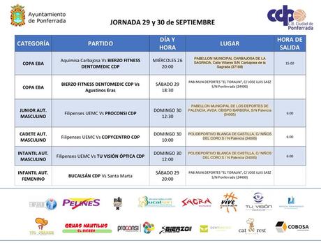 Planes de ocio en Ponferrada y El Bierzo para el fin de semana. 28 al 30 de septiembre 2018