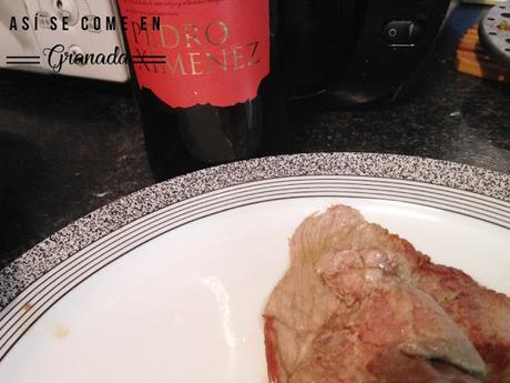 Presa ibérica al Pedro Ximenez con pimientos caramelizados Presa ibérica al Pedro Ximenez con pimientos caramelizados