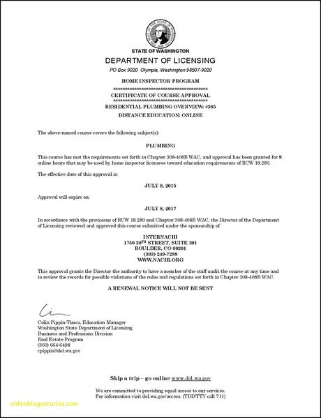 New Plumbing License Renewal