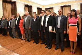 Miguel Díaz-Canel con emigrados cubanos [+ audio]