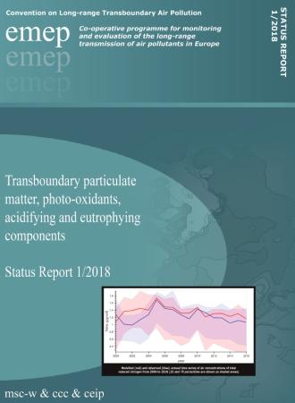 EMEP: Contaminación transfronteriza por partículas, foto-oxidantes, acidificantes y componentes eutrofizantes en Europa (Informe 2018)