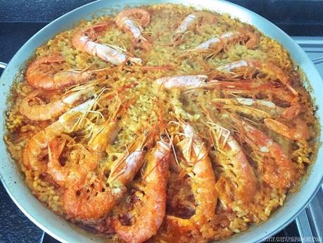 Arroz cremoso con gambones