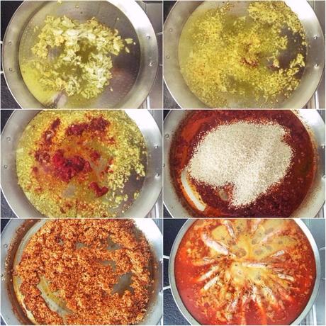 Arroz cremoso con gambones