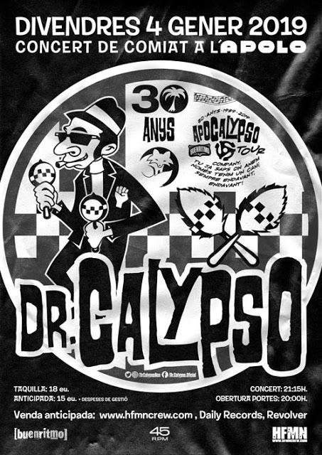 [Noticia] Dr. Calypso celebrarán el último concierto de su gira de despedida en la Sala Apolo