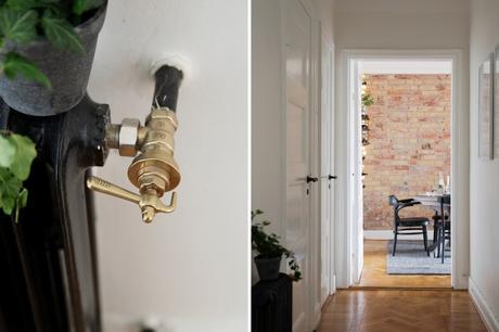 estilo escandinavo distribución semidiafana decoración pisos pequeños   