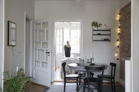 estilo escandinavo distribución semidiafana decoración pisos pequeños   