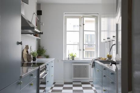 estilo escandinavo distribución semidiafana decoración pisos pequeños   