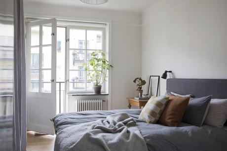 estilo escandinavo distribución semidiafana decoración pisos pequeños   