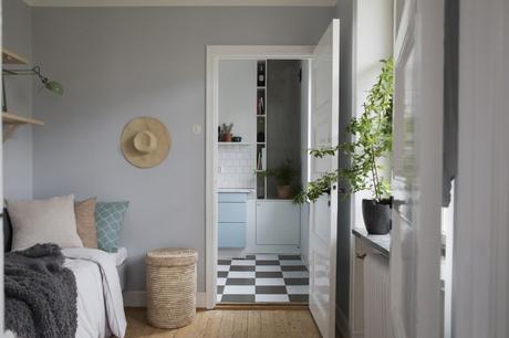 estilo escandinavo distribución semidiafana decoración pisos pequeños   