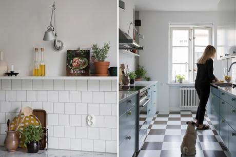 estilo escandinavo distribución semidiafana decoración pisos pequeños   