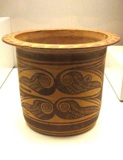 Cerámica ibérica pintada del Museo Arqueológico de Murcia.