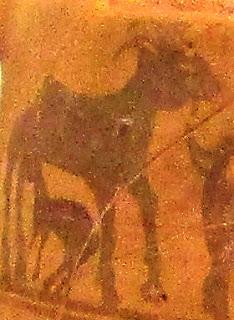 Cerámica ibérica pintada del Museo Arqueológico de Murcia.