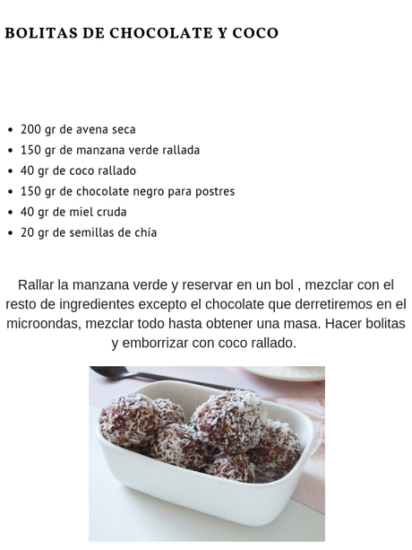 bolitas de chocolate y coco