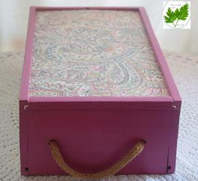 Cajas Recicladas Con Pintura a la Tiza y Decoupage