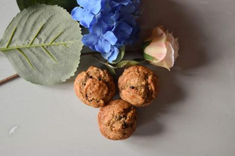 Muffins Veganos de Plátano y Chocolate Muffins Veganos de Plátano y Chocolate
